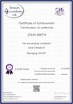Level 3 Award in Managing HACCP