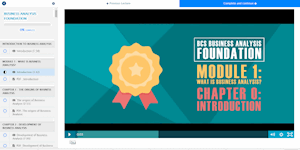 BCS Business Analysis Foundation Course Screenshot