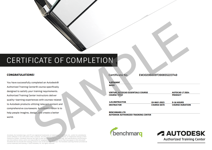 Autodesk AutoCAD Certificate of Completion