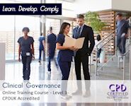 Clinical Governance Level 3 - Online CPD Course - The Mandatory Training Group UK -