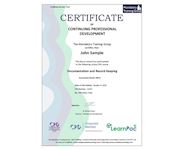 Documentation And Record Keeping Level 2 - Online Course - The Mandatory Training Group UK -