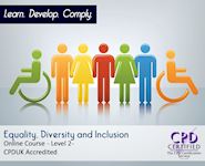 Equality, Diversity And Inclusion - Level 2 - Online CPD Course - The Mandatory Training Group UK -