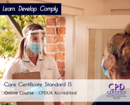Care Certificate Standard 13 - Health and Safety - Online Training Course - The Mandatory Training Group UK -