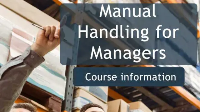 Manual Handling for Managers - CPD Certified
