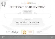 Accident Investigation Certificate
