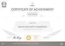 HEALTH AND SAFETY CERTIFICATE