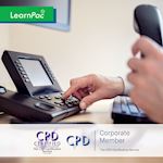 Telephone Etiquette Training - Online Training Course - CPD Accredited - LearnPac Systems UK -