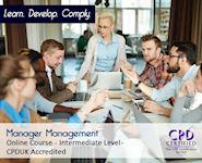 Manager Management - Online CPD Course - The Mandatory Training Group UK -