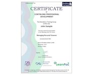 Managing Personal Finances- Online Course - The Mandatory Training Group UK -