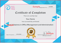 Project Management Course Sample Certificate 