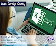 Excel 2016 Expert - Online CPD Course - The Mandatory Training Group UK -