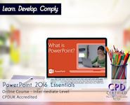 PowerPoint 2016 Essentials - Online CPD Course - The Mandatory Training Group UK -