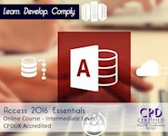 Access 2016 - Online CPD Course - The Mandatory Training Group UK -
