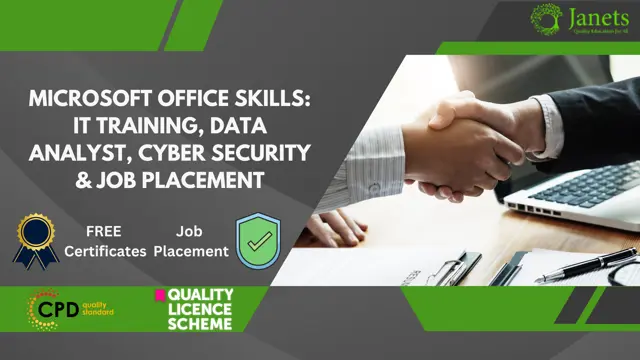 Microsoft Office Skills: IT Training, Data Analysis, Cyber Security & Job Guarantee