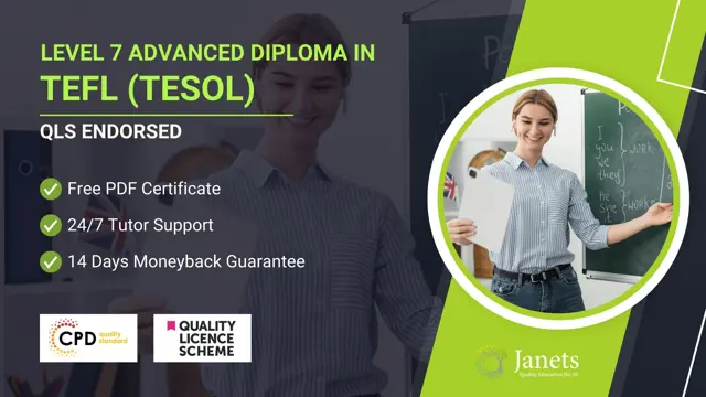 Level 7 Advanced Diploma in TEFL (TESOL) - QLS Endorsed