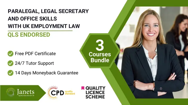 Paralegal, Legal Secretary and Office Skills with UK Employment Law - QLS Endorsed