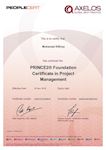 Prince2 Foundation Certificate Sample