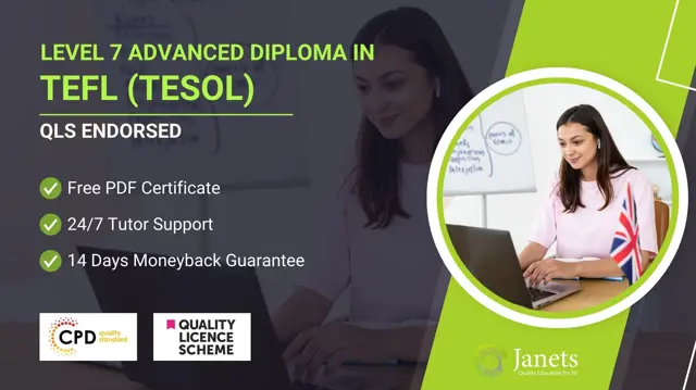 Level 7 TEFL (TESOL) Advanced Diploma - QLS Endorsed