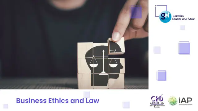 Business Ethics and Law 