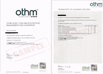 Sample Certificate and Transcript