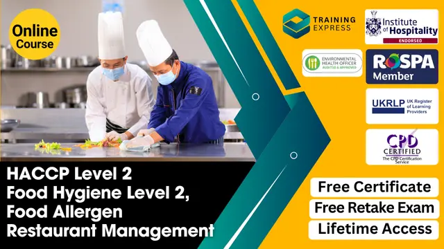 HACCP Level 2 with Food Hygiene Level 2, Food Allergen, and Restaurant Management