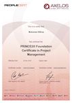 Prince2 Foundation Certificate Sample