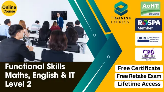 Functional Skills Maths Level 2, Functional Skills English Level 2, Functional Skills IT