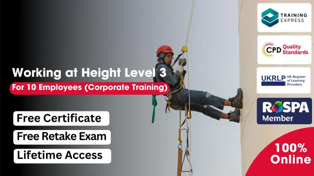 Working at Height Level 3 - for 10 Employees (Corporate Training)