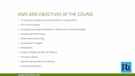 Sports Psychology Course Aims and Objectives