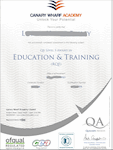 Level 3 Award in Education & Training AET Sample Certificate