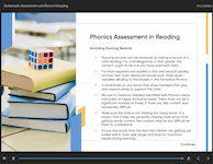 Screenshot of Phonics Teaching Course Content 1