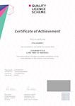 The Quality Licence Scheme Endorsement Sample Certificate