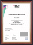 Quality Licence Scheme Endorsed Certificate