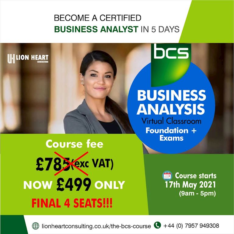 Online BCS Foundation Certificate In Business Analysis Course | Reed.co.uk