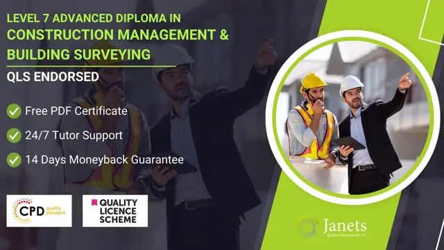 Level 7 Advanced Diploma in Construction Management & Building Surveying - QLS Endorsed