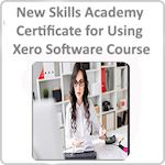 New Skills Academy Certificate for Using Xero Software Course