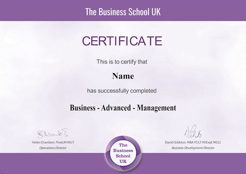 Online Business Management Advanced Course reed.co.uk