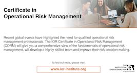 Certificate in Operational Risk Management 2