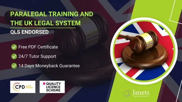 Level 5 Diploma in Paralegal Training and The UK legal System - QLS Endorsed
