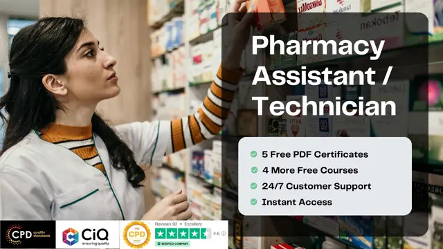  Pharmacy Assistant Dispenser and Pharmacy Technician Training - CPD Certified 
