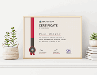 One Education Sample Certificate