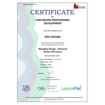 Managing Change - Enhanced Dental CPD Course - eLearning Course - CPD Certified - Mandatory Compliance UK -
