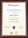 Sample Certificate - Certified Aromatherapist