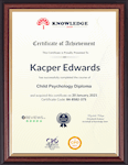 Sample Certificate – CBT, DBT, REBT and Counselling