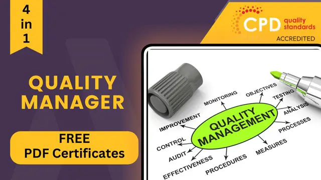 Quality Manager/ Quality Control Technician- CPD Certified