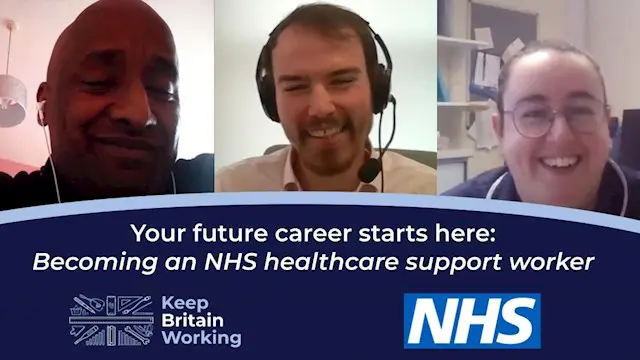 Your future career starts here: Becoming an NHS healthcare support worker (Free Webinar)
