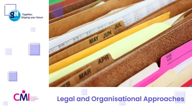 Legal and Organisational Approaches