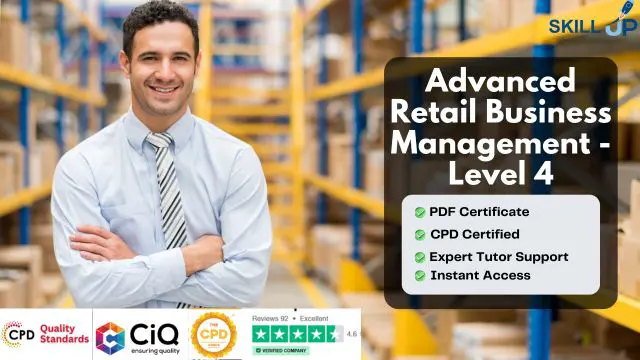 Advanced Retail Business Management - Level 4 (Retail Analytics) - CPD Certified