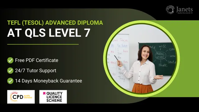 TEFL (TESOL) Advanced Diploma at QLS Level 7