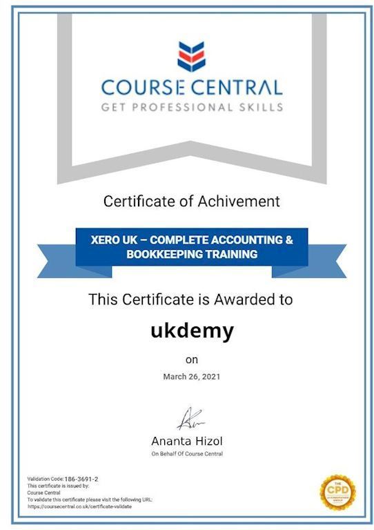 bookkeeping certification uk